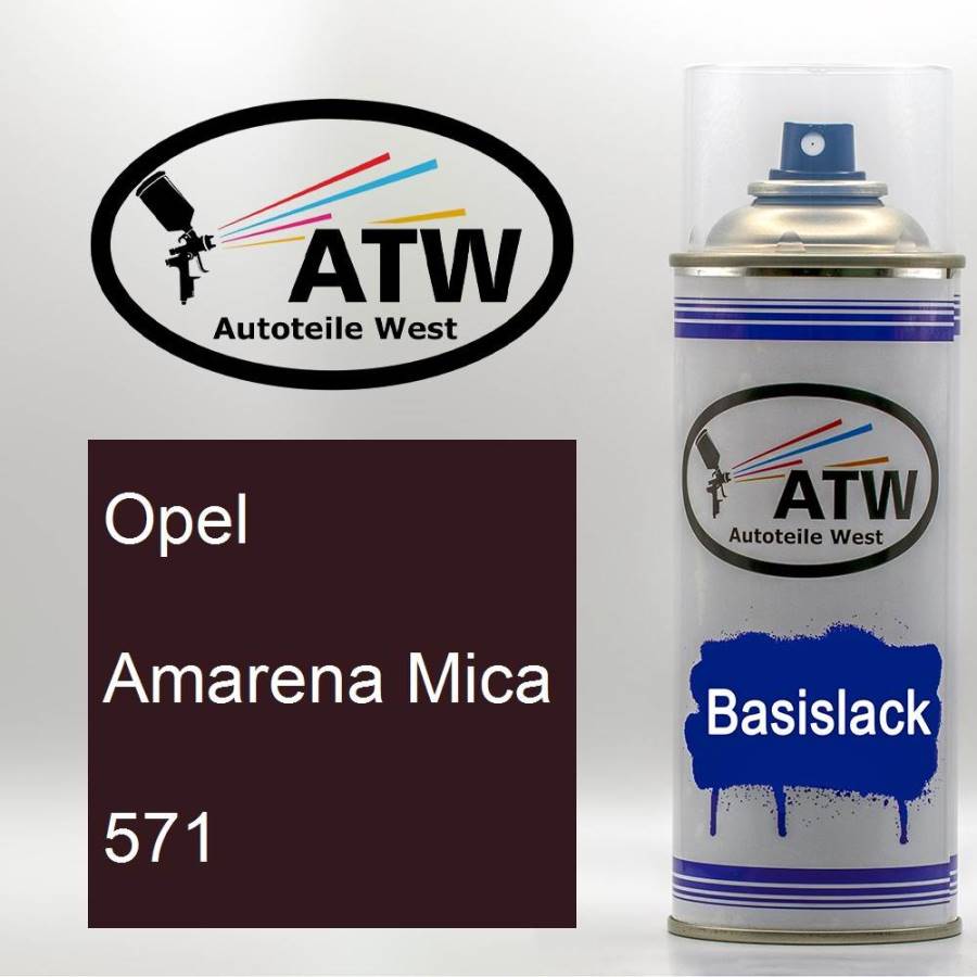 Opel, Amarena Mica, 571: 400ml Sprühdose, von ATW Autoteile West.